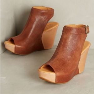 Korkease Berit Wedge Sandal Heels Brown